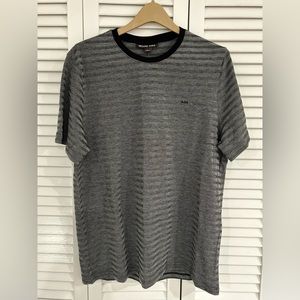 Michael Kors short sleeve tee in black and silvery gray men’s size large